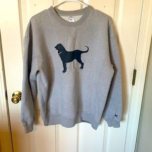 gray the black dog crew neck sweatshirt